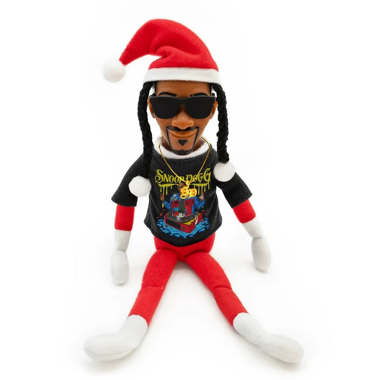 Snoop on the Stoop 12” Snoop Dogg Christmas Red Plush Figurine | Walmart (US)