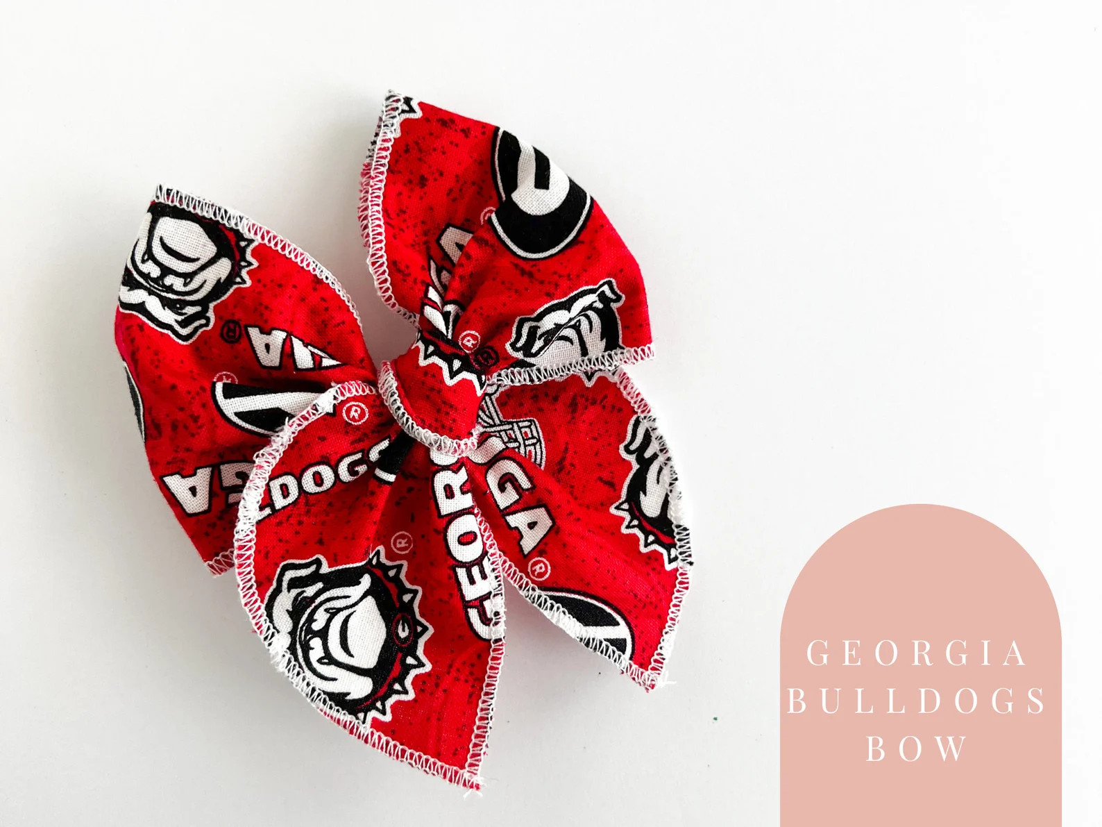 Georgia Bulldogs Hair Bow - Bulldogs hair clip, Georgia headband bow, Georgia Bulldogs baby headb... | Etsy (US)