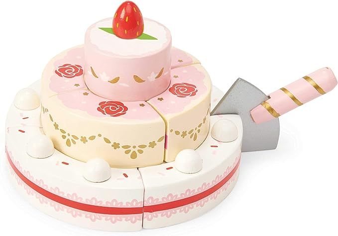 Le Toy Van - Childrens Wooden Honeybake Strawberry Wedding Cake Food Pretend Toy | Girls Birthday... | Amazon (US)