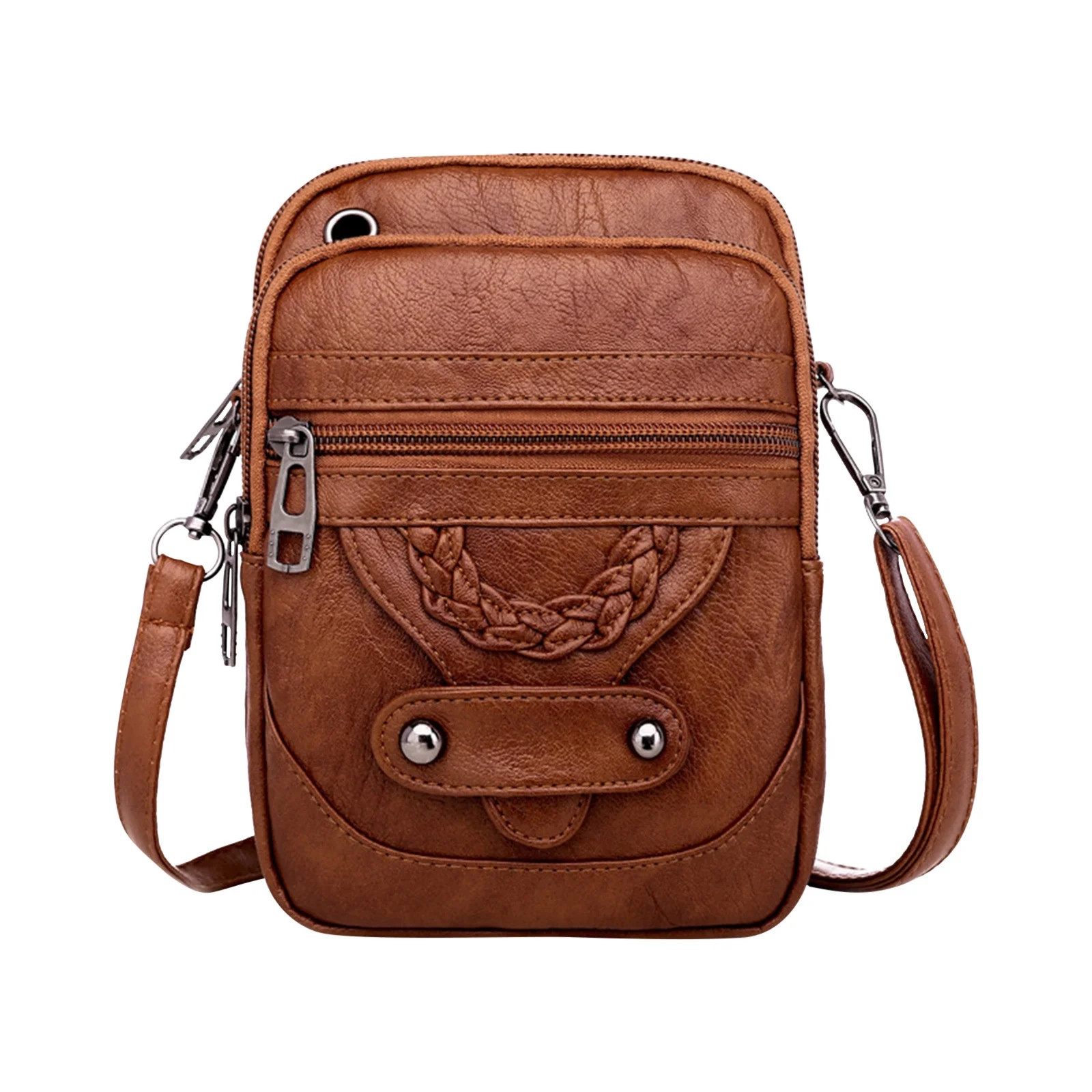 Snoarin Crossbody Bags for Women Trendy Women Soft Leather Shoulder Handbag Multi Pocket Crossbod... | Walmart (US)