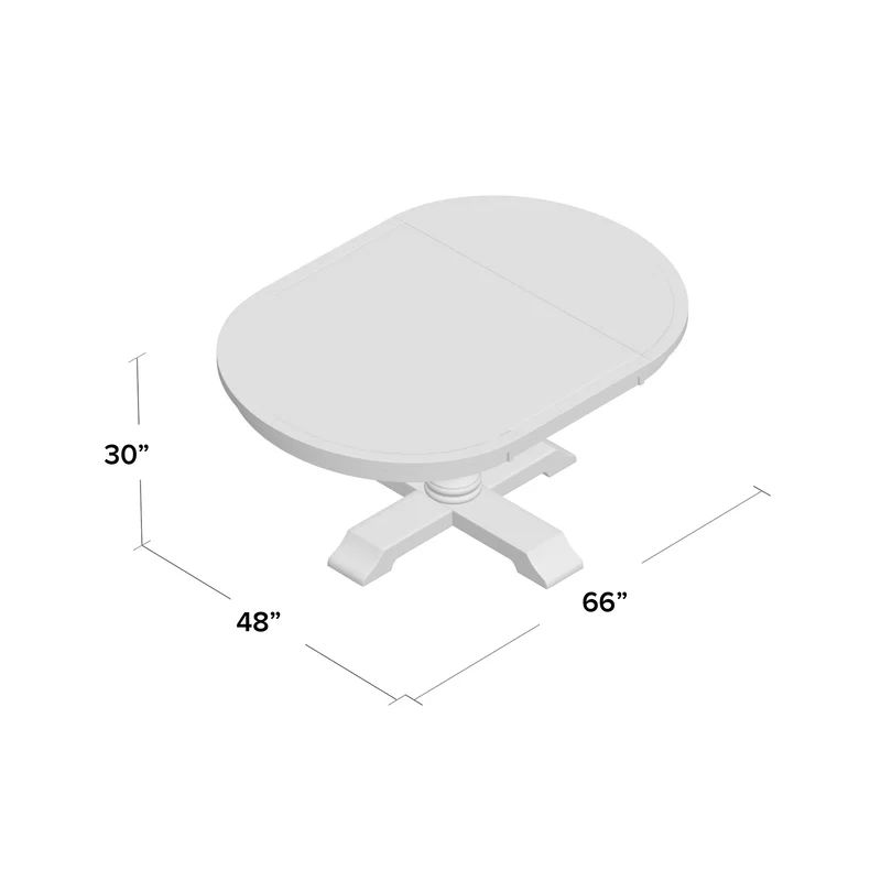 Fawziyah Extendable Solid Oak Pedestal Dining Table | Wayfair North America