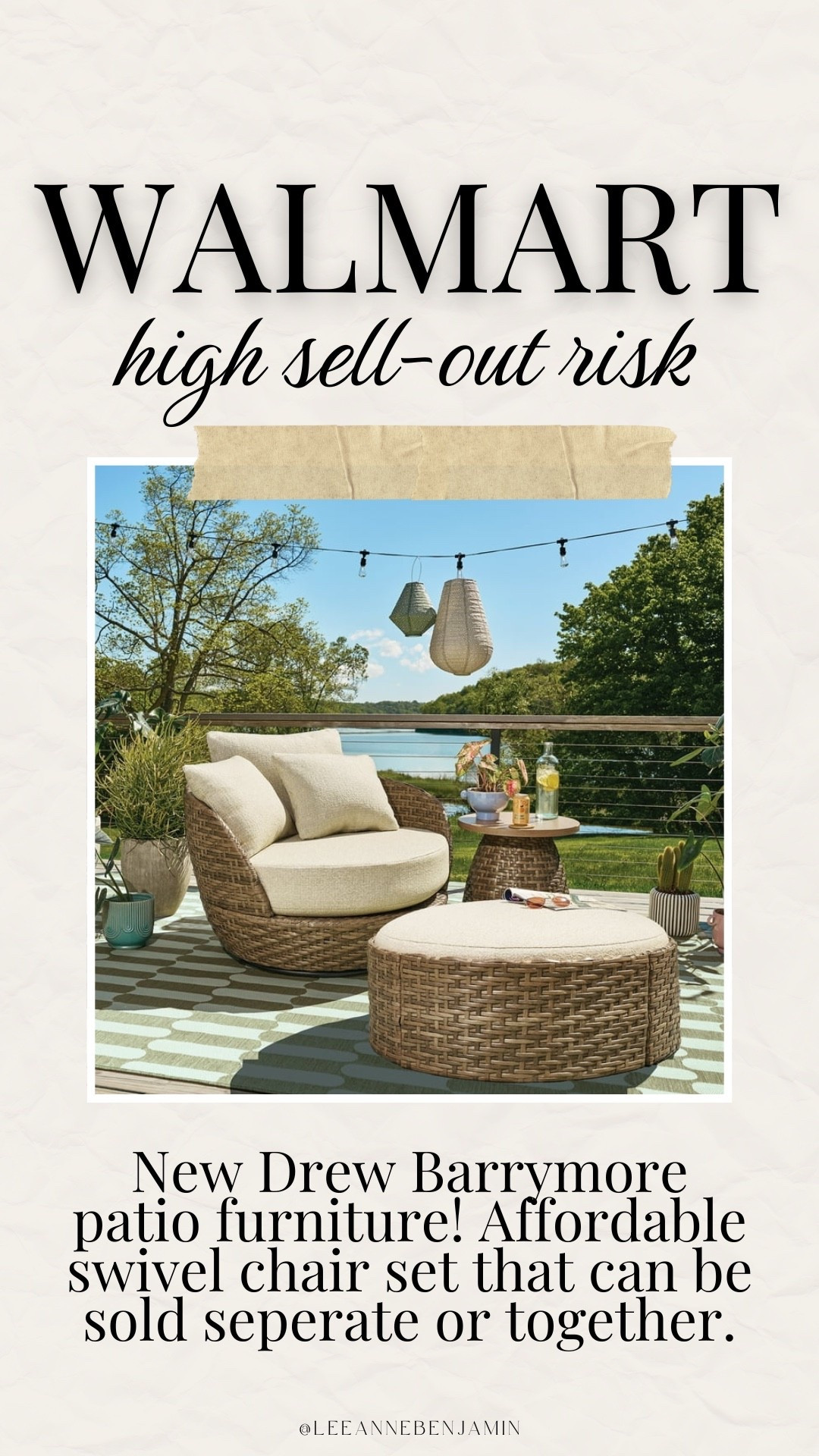 High-end for less patio furniture at Walmart!  

#LTKSeasonal #LTKSaleAlert #LTKHome