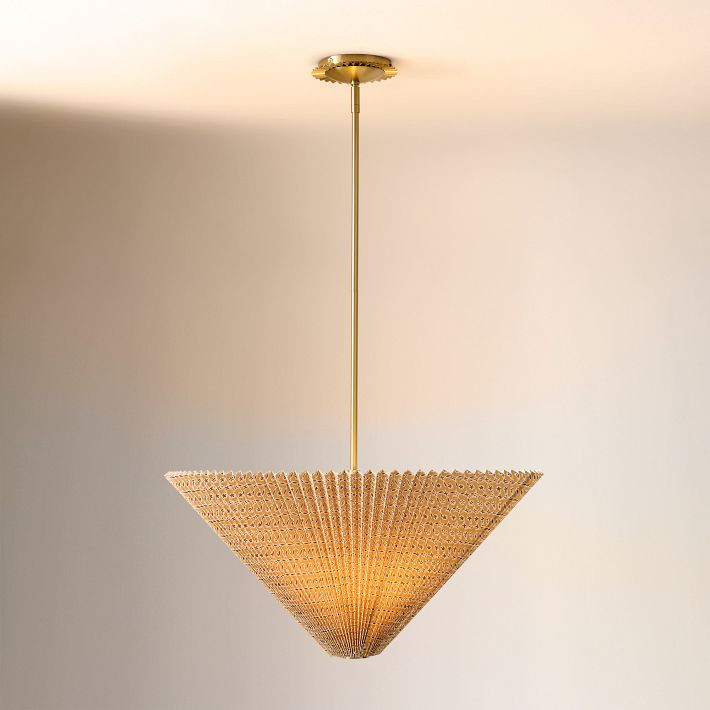 Pierce & Ward Pleated Pendant (25") | West Elm (US)