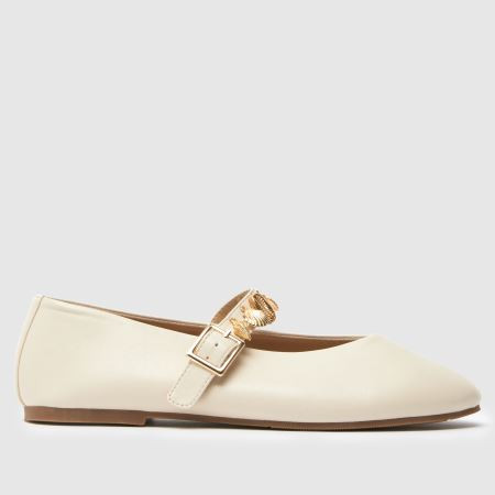 Womens White schuh Luce Shell Ballet Flat Shoes | schuh | Schuh