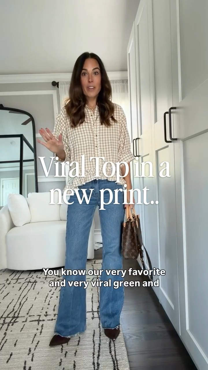 This viral top now comes in the perfect fall print 🍂 I couldn’t resist — the gingham, the ruffle hem, the comfy fit… it’s giving cozy-but-put-together energy 🤎

#LTKFindsUnder50 #LTKootd #LTKOver40