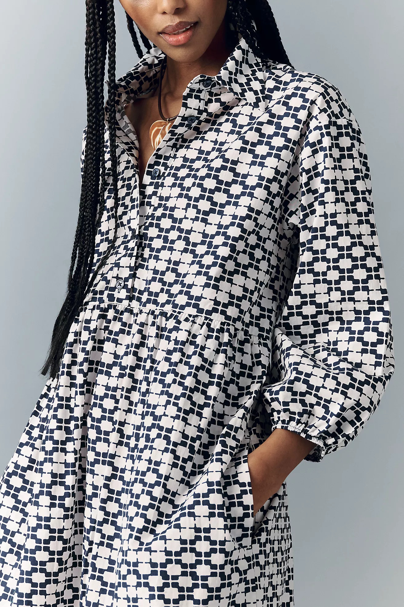The Bettina Tiered Shirt Dress by Maeve | Anthropologie (US)