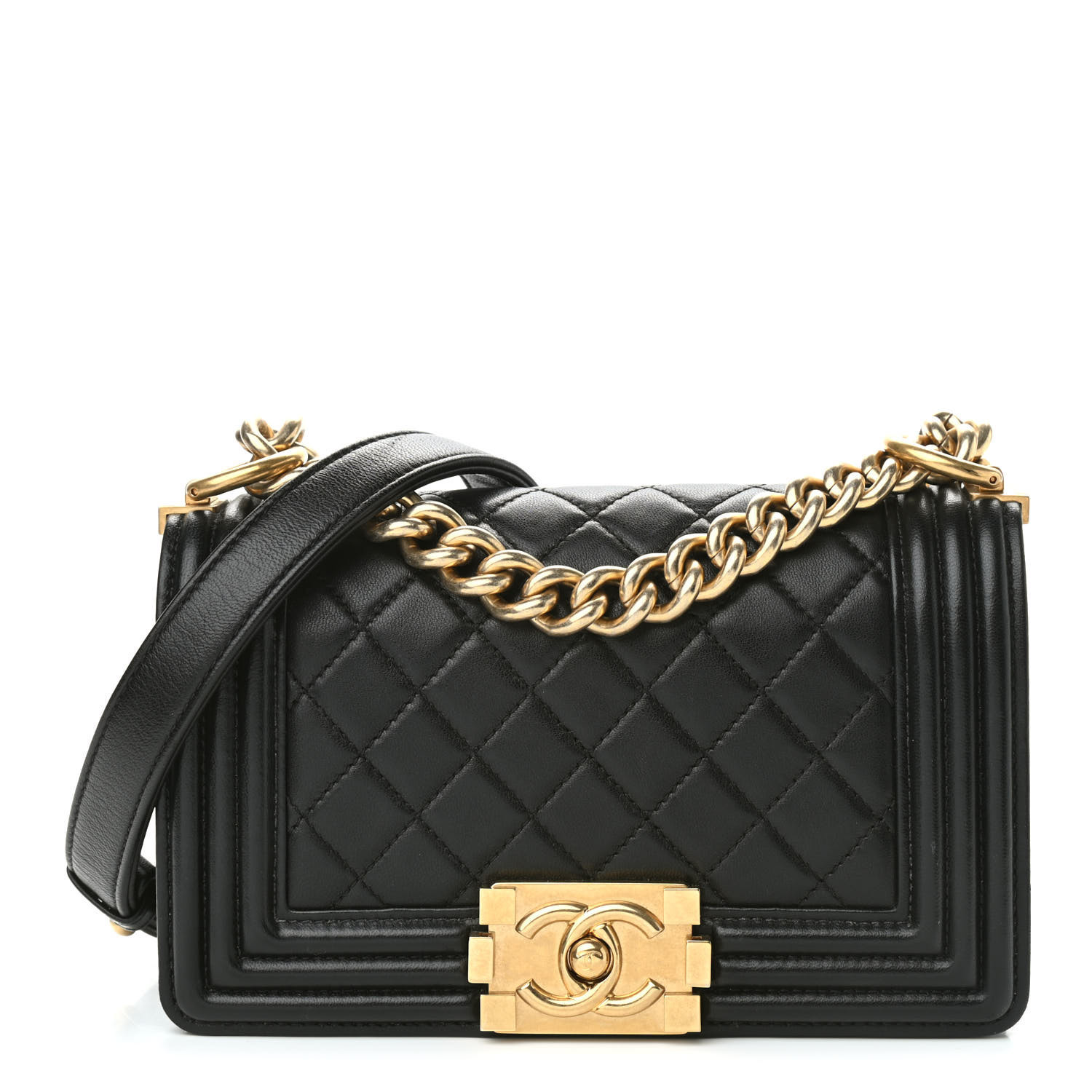 CHANEL

Calfskin Quilted Small Boy Flap Black | Fashionphile