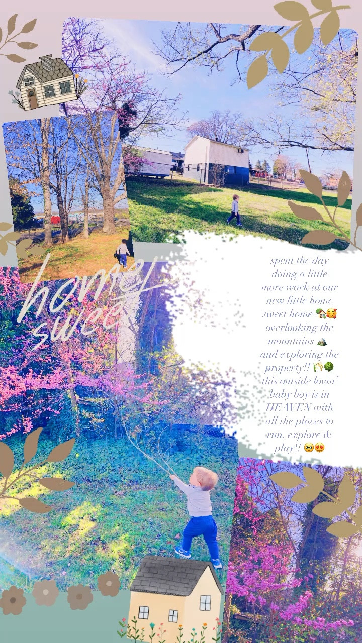 spent the day doing a little more work at our new little home sweet home 🏡🥰 overlooking the mountains 🏔️- and exploring the property!! 🌾🌳 this outside lovin’ baby boy is in HEAVEN with all the places to run, explore & play!! 🥹😍

#LTKbaby #LTKhome #LTKfamily