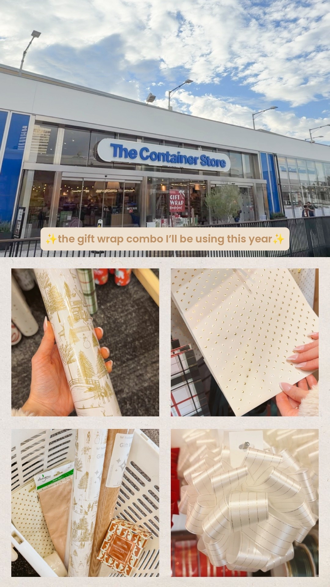 The color scheme gift wrapping combo I’ll be using this year, all from The Container Store’s “gift wrap wonderland” section 🤍💫🎄 @thecontainerstore #paidlinks #thecontainerstore #ad

#LTKSeasonal #LTKGiftGuide #LTKHoliday