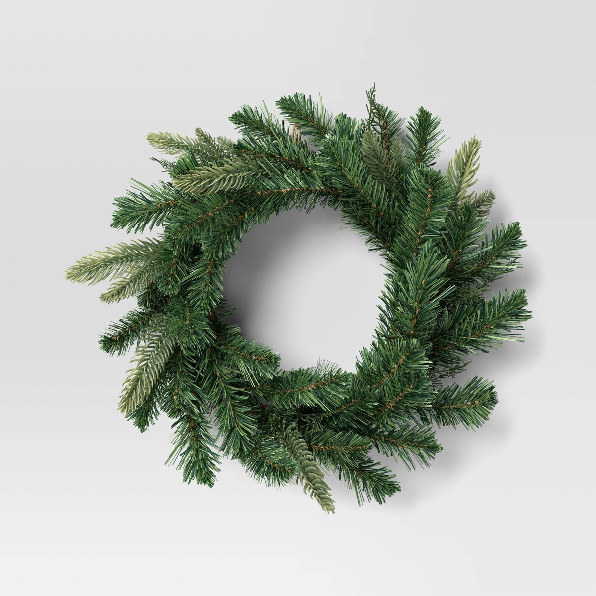 20" Mixed Greenery Artificial Christmas Wreath Green - Wondershop™ | Target