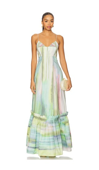 Danelle Dress in Aurora Green | Revolve Clothing (Global)