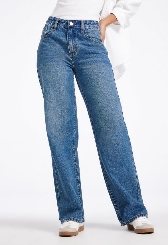 Billie Mid Rise Straight Leg Jeans | JustFab