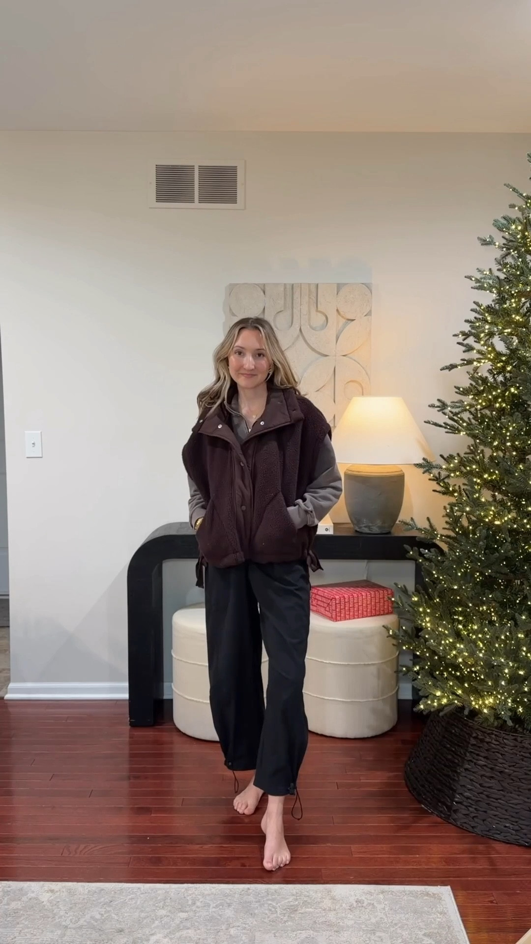 Wearing xs in vest and 4 in pants!