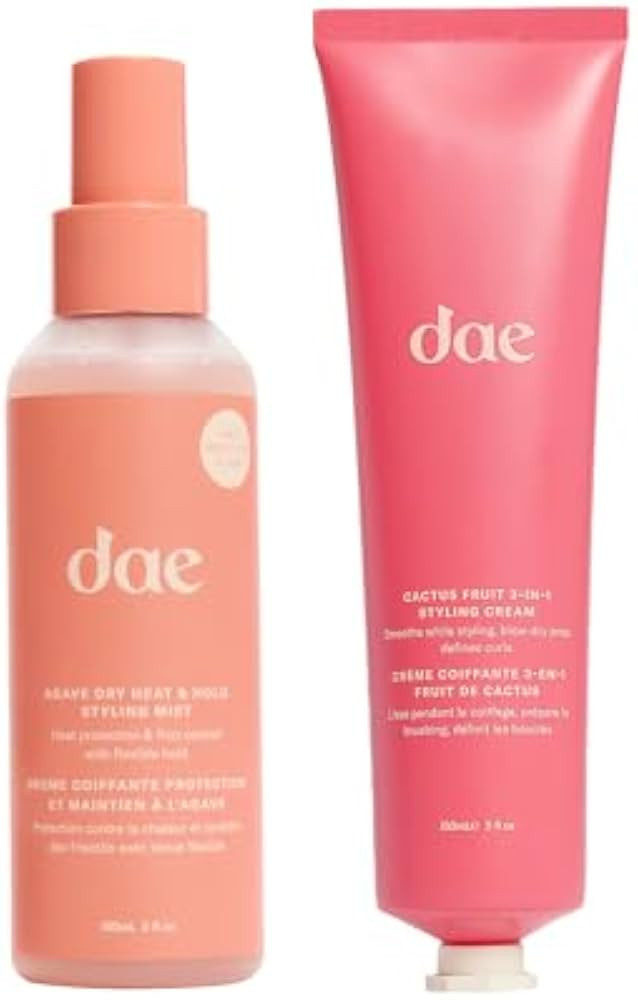 DAE Agave Dry Heat & Hold Styling Mist & Cactus Fruit 3-1 Styling Cream | Amazon (US)