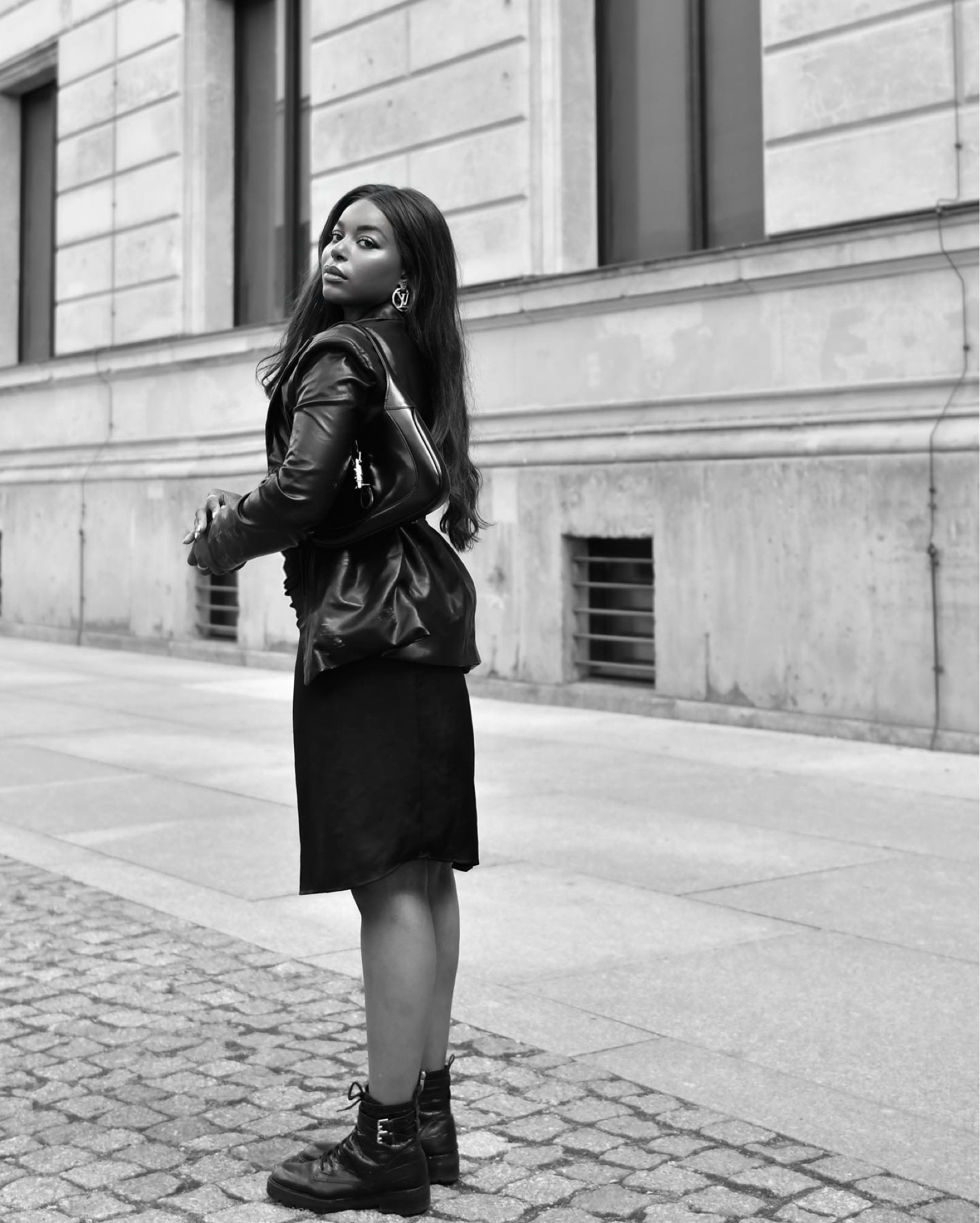 Wearing a black midi dress, shirt leather trench coat, Gucci Jackie handbag, combat boots, summer outfit 

#LTKworkwear #LTKstyletip #LTKSeasonal
