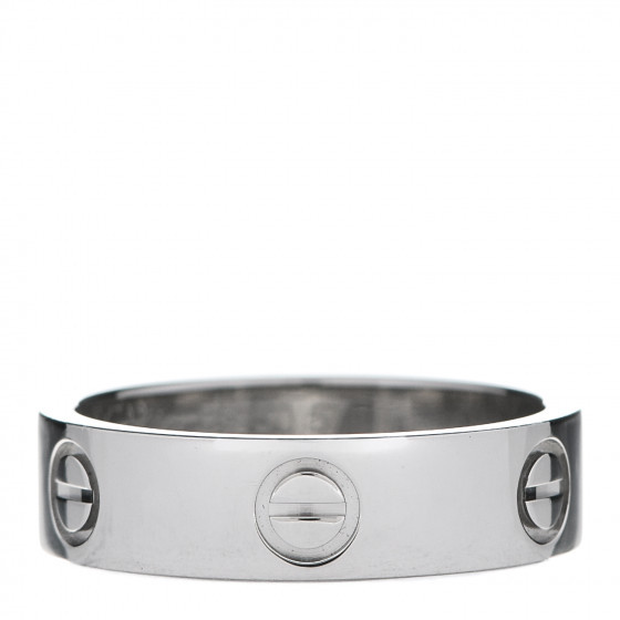 CARTIER Platinum 5.5mm LOVE Ring 57 8 | Fashionphile