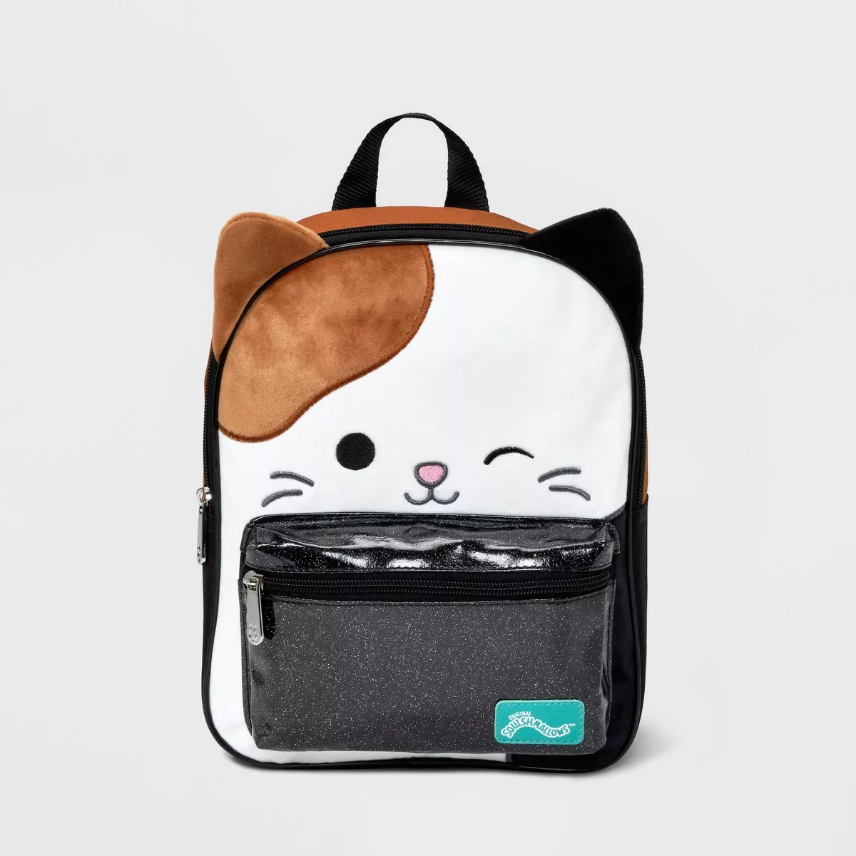 Kids' 11" Squishmallows Cam the Cat Mini Backpack - Black | Target