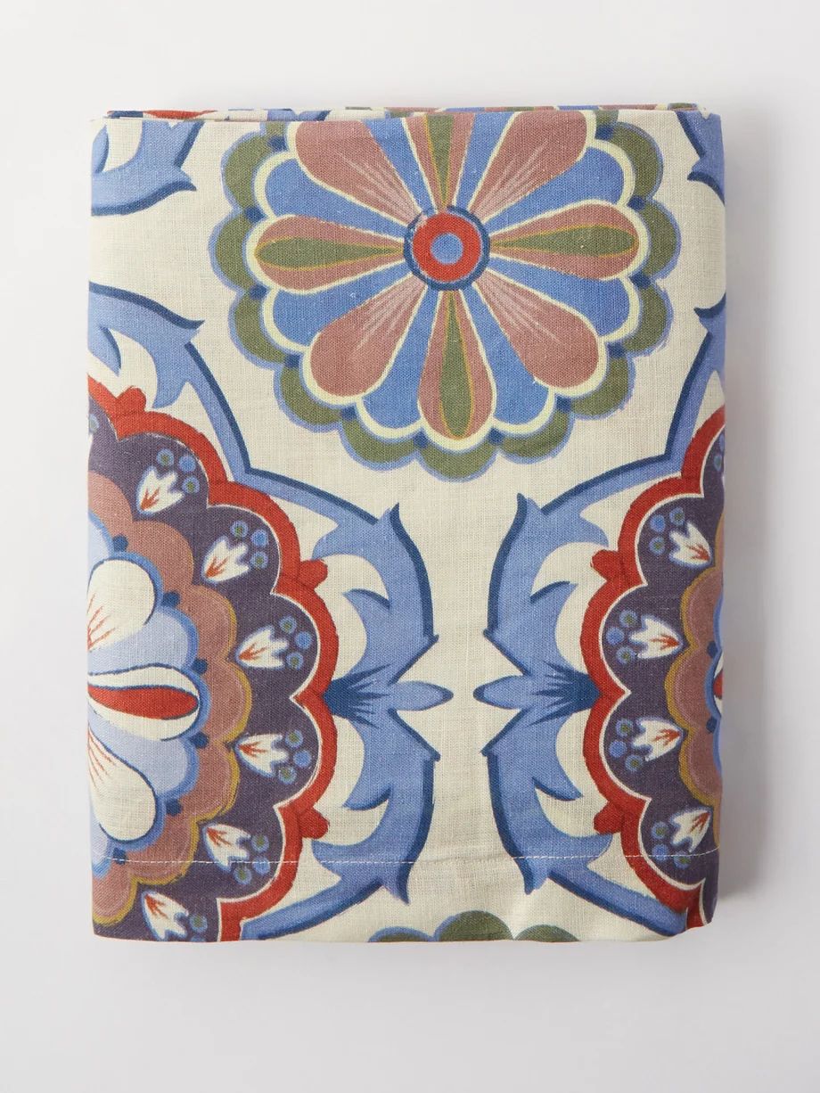 Leonora 250cm x 250cm linen tablecloth | Matches (US)