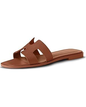 Womens Sandals Slides for Women Flat Sandals for Women Summer Sandals | Amazon (US)