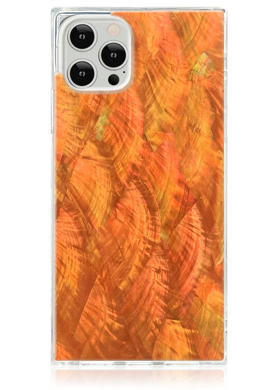 Sepia Mother of Pearl SQUARE iPhone Case | FLAUNT