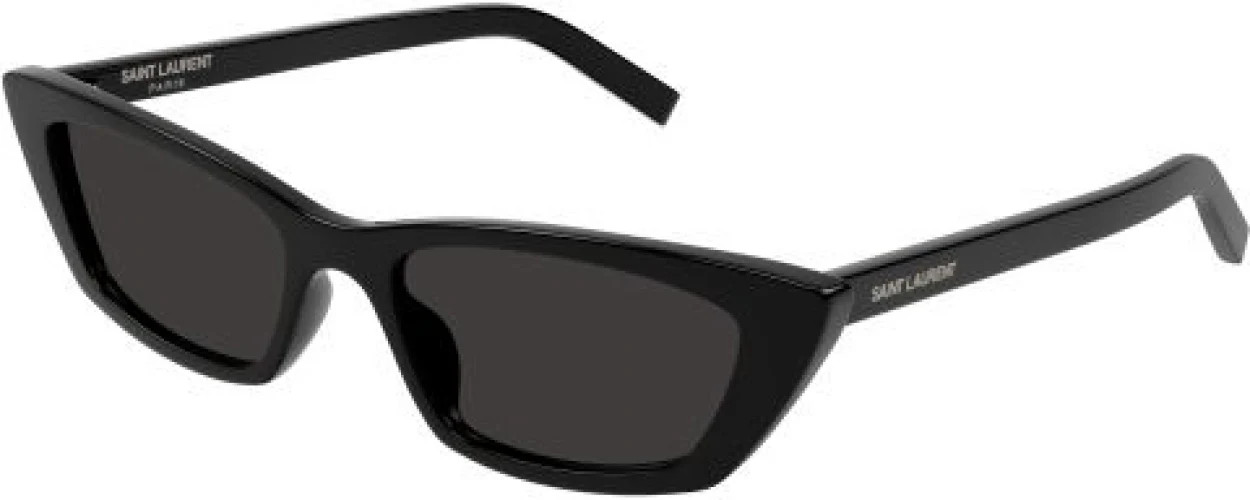 Saint Laurent New Wave SL 277 Sunglasses 009 - Black - Black Women Rectangle | Designer Optics