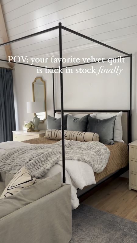 My favorite affordable velvet stitch quilt is BACK IN STOCK in the gold color which I LOVE!  Also linking everything I use to make a designer friendly COZY COZY bed for myself AND clients.  For the bamboo sheets, is code CCandMike40.  Everything else is from target, Amazon, or pottery barn! Hope this helps you refresh your bedding and make the coziest bed ever for you, your family, and your guests! 

#LTKhome #LTKstyletip #LTKfindsunder50