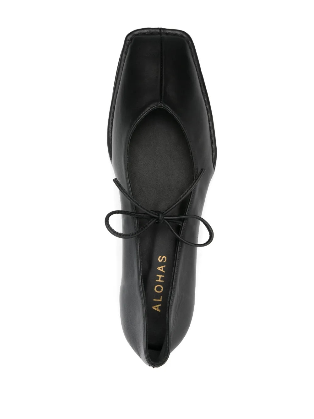 ALOHAS Sway Leather Ballerina Shoes | Black | FARFETCH UK | Farfetch Global