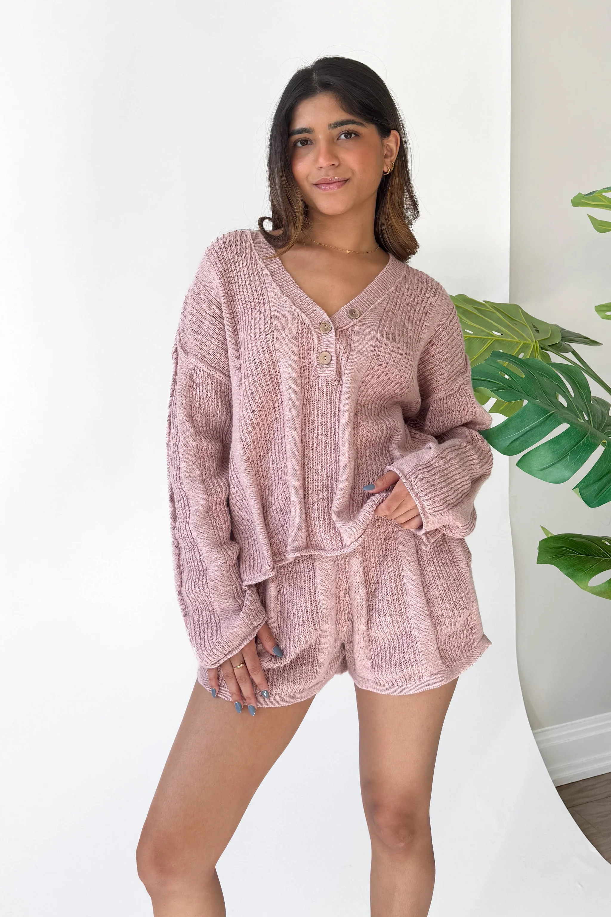 Just Like You Top in Dusty Rose | Grey Bandit