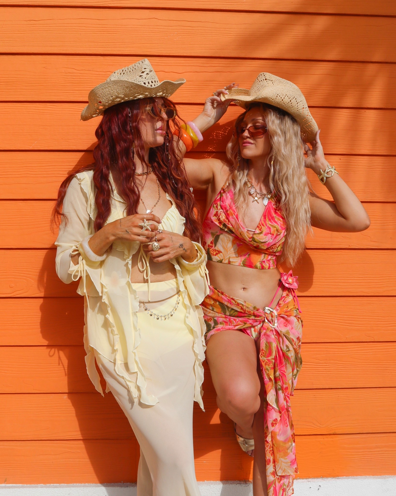 the ultimate bestie matching vacation outfits 🧡🌴✨🩷

#LTKswimwear #LTKsummer #LTKstyletip