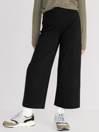 PowerChill High-Waisted Cropped Wide-Leg Performance Pants for Girls | Old Navy (US)