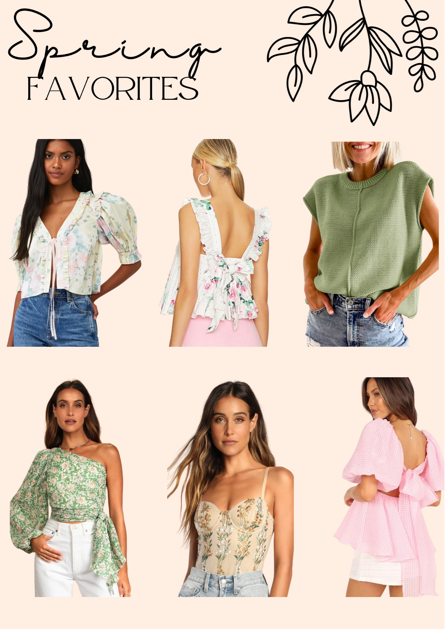 Spring top favorites🌸🕊️💌💗 

#LTKSeasonal #LTKSpringSale #LTKfindsunder100