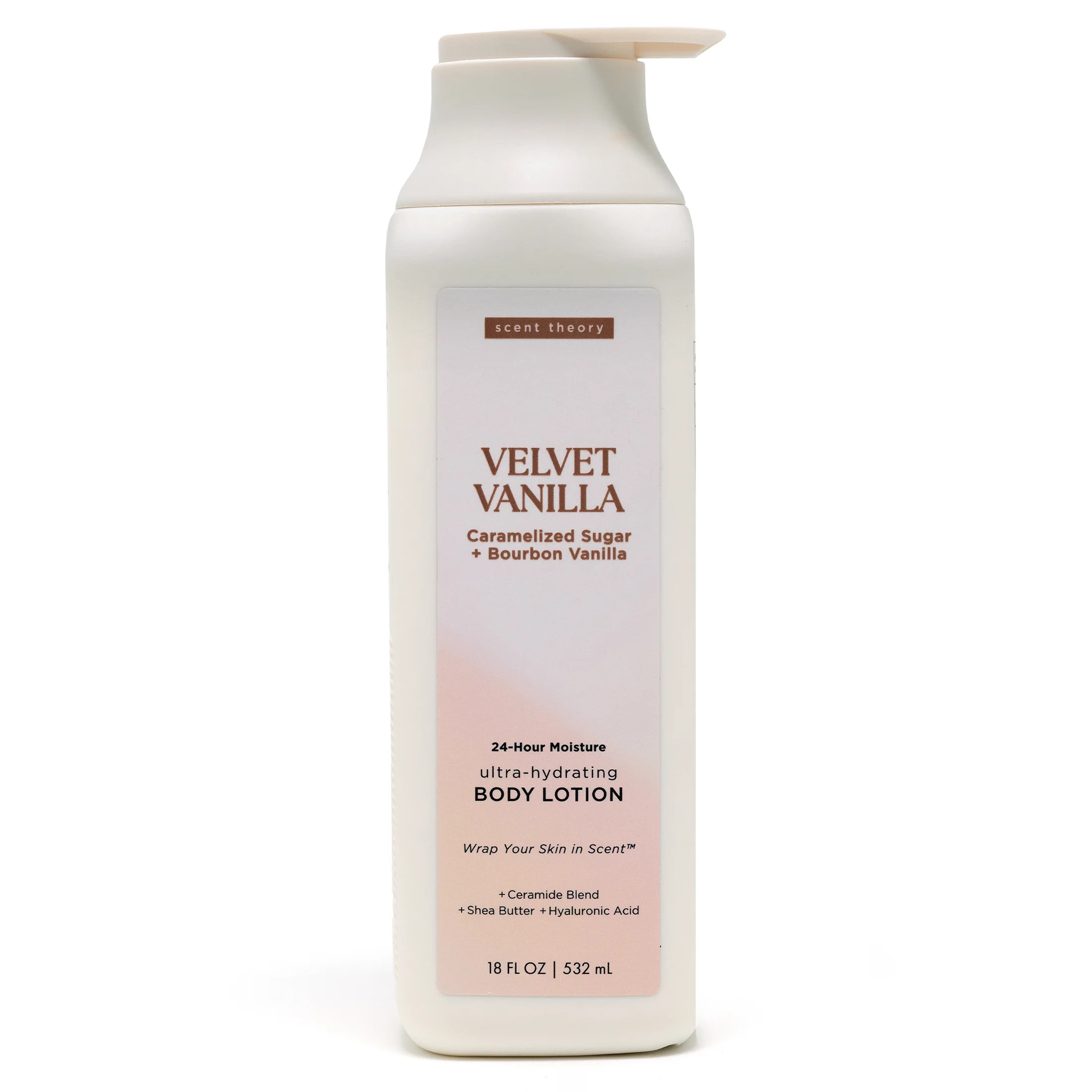 Scent Theory Body Lotion with Shea Butter, All Skin Types, Velvet Vanilla, 18 fl oz | Walmart (US)