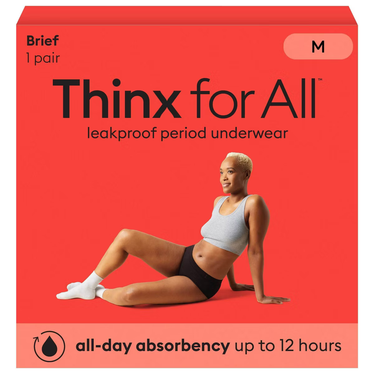 Thinx for All Period Underwear - Super Absorbency - Black Briefs | Target
