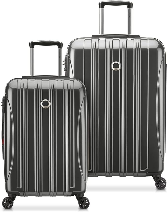 DELSEY Paris Helium Aero Hardside Expandable Luggage with Spinner Wheels, Brushed Charcoal, 2-Pie... | Amazon (US)