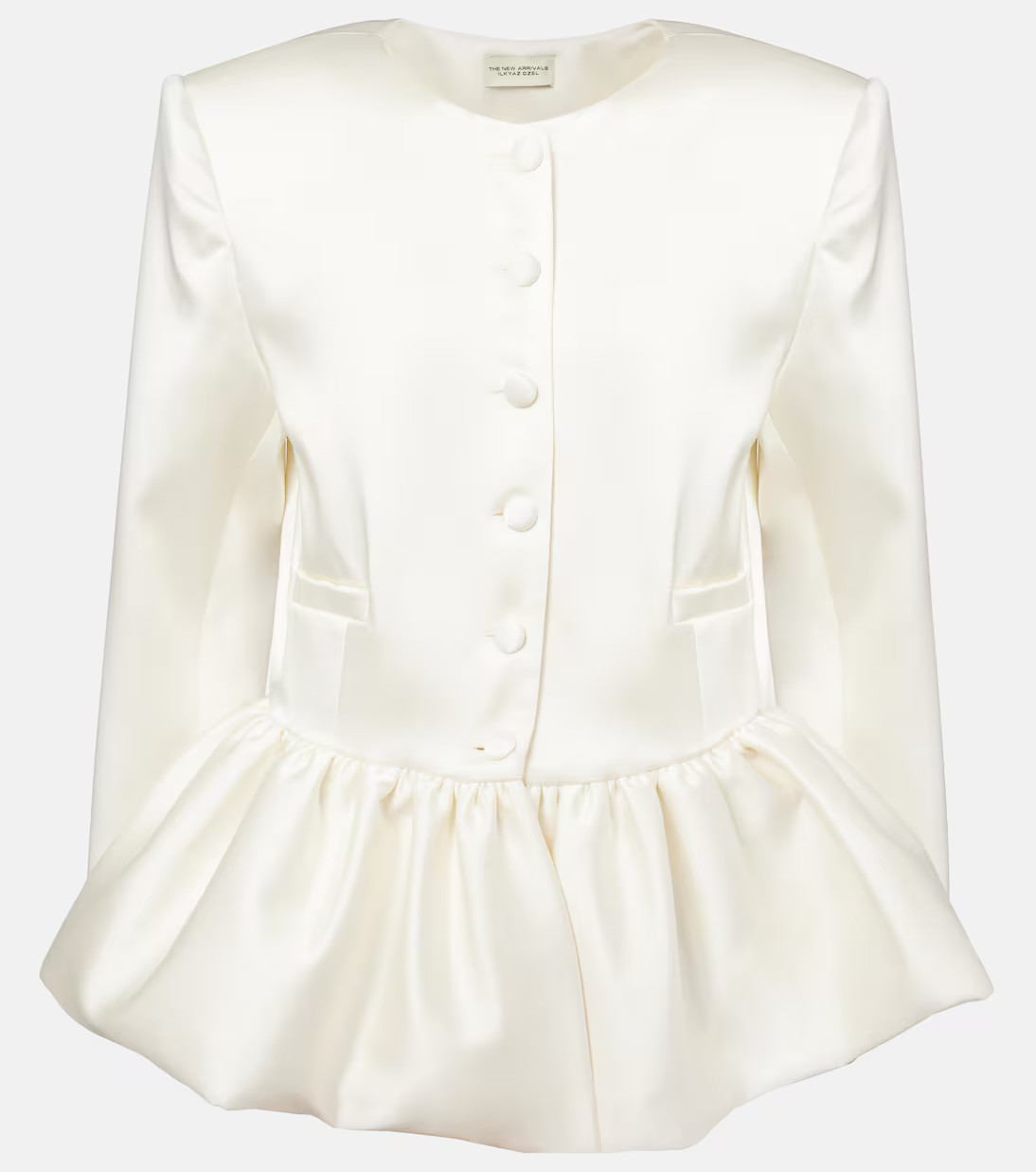 Meringue ruffled satin jacket | Mytheresa (UK)