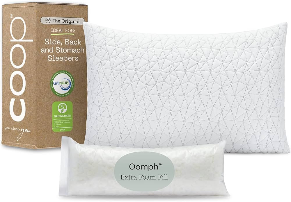 Coop Home Goods Original Loft,Queen Size Bed pillows for Sleeping - Adjustable Cross Cut Memory F... | Amazon (US)