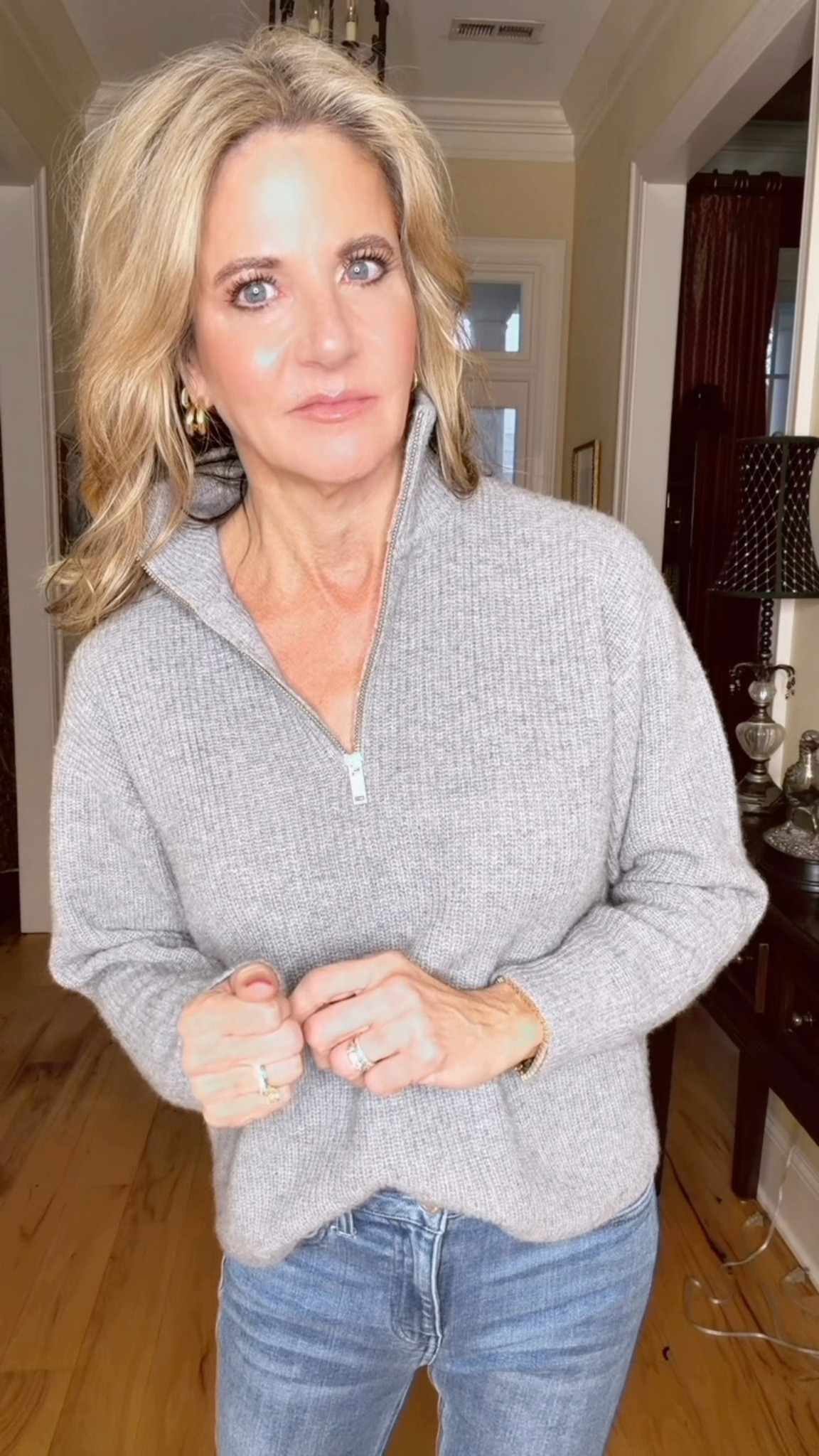 Obsessed with this cashmere 1/2 zip!  I’m in the XS.

#quincepartner @onequince

#LTKStyleTip #LTKOver40 #LTKSeasonal