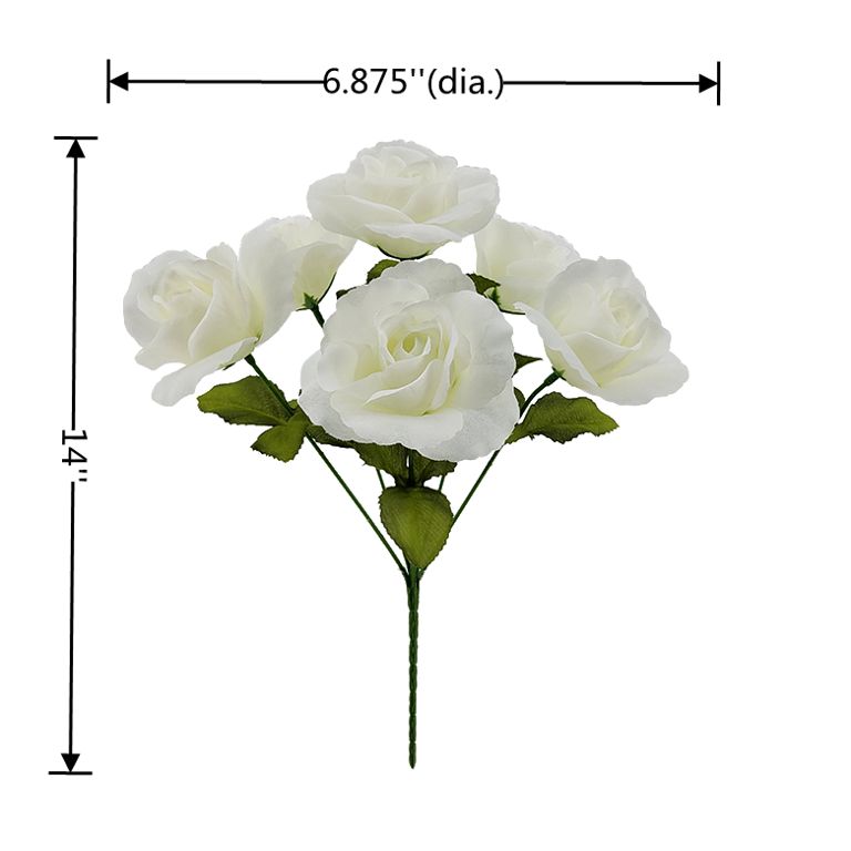 Mainstays Sweet Rose Artificial Flower Pick, White - Walmart.com | Walmart (US)