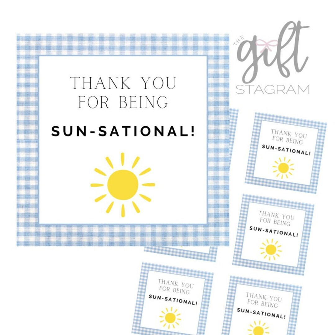 You Are Sun-sational Gift Tag DIGITAL DOWNLOAD Teacher's Appreciation Gift Tag End of School Year... | Etsy (US)