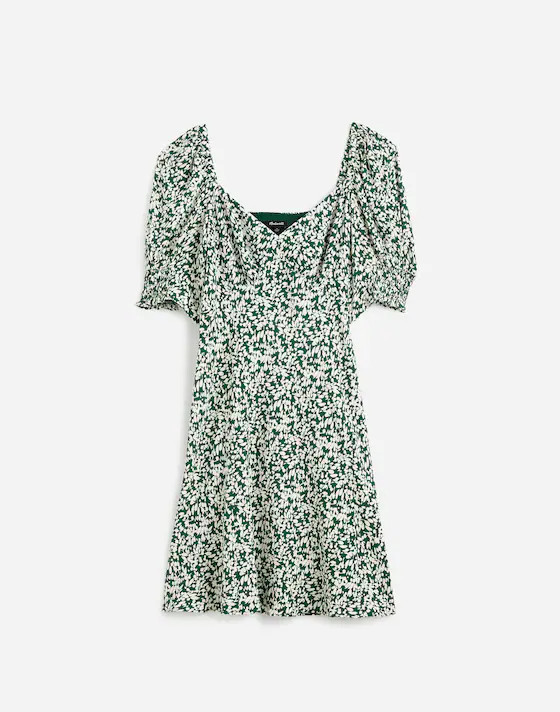 Seamed V-Neck Mini Dress | Madewell