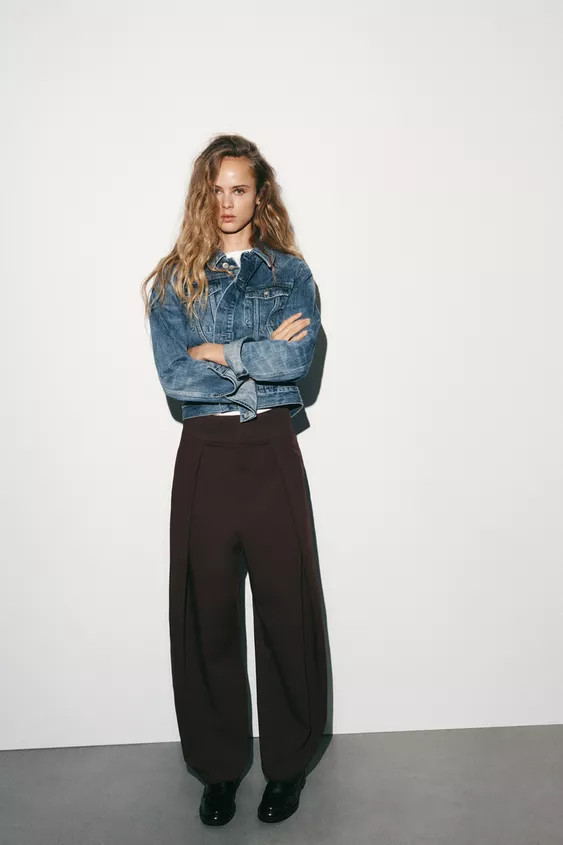 BALLOON PLEAT TROUSERS | Zara US