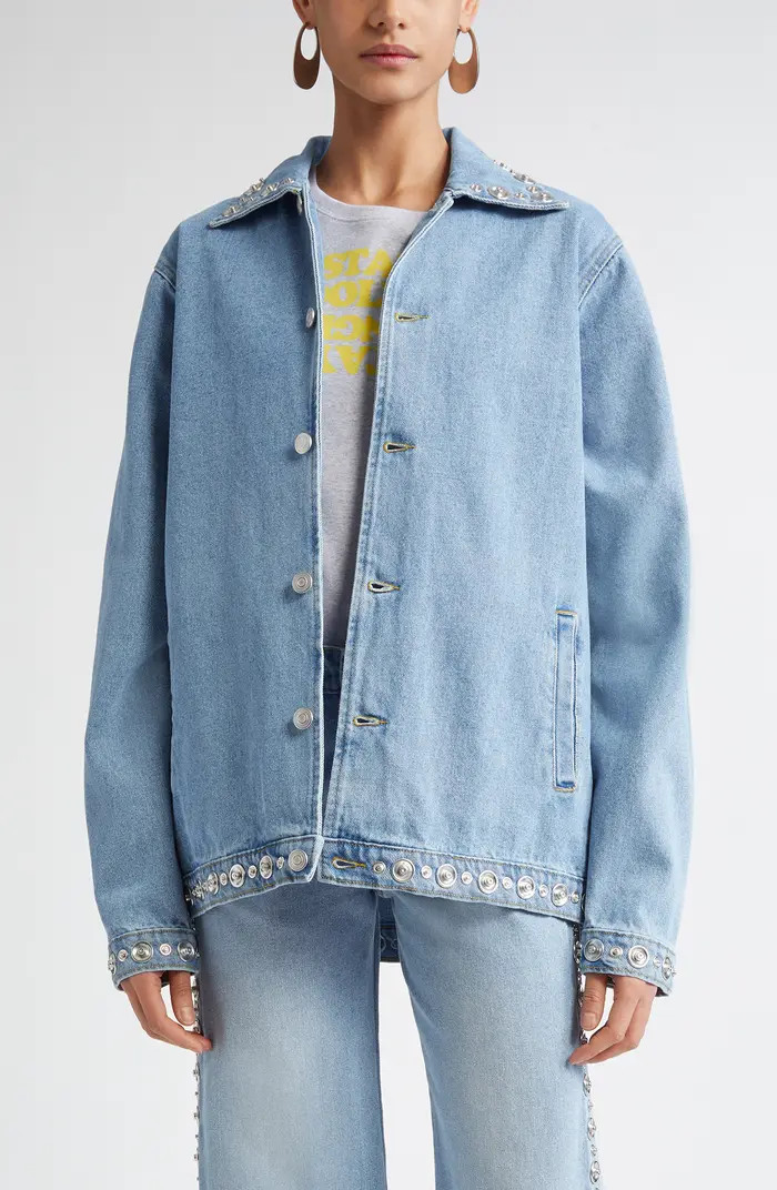 Coperni Snap Detail Denim Jacket | Nordstrom | Nordstrom