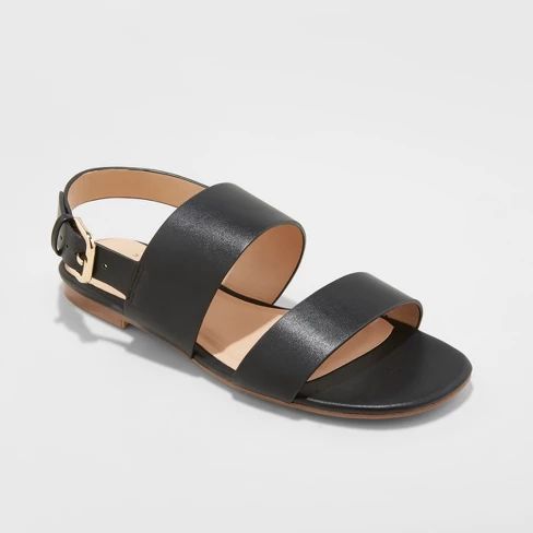 Women's Sabrina Two Band Buckle Slide Sandals - A New Day™ | Target
