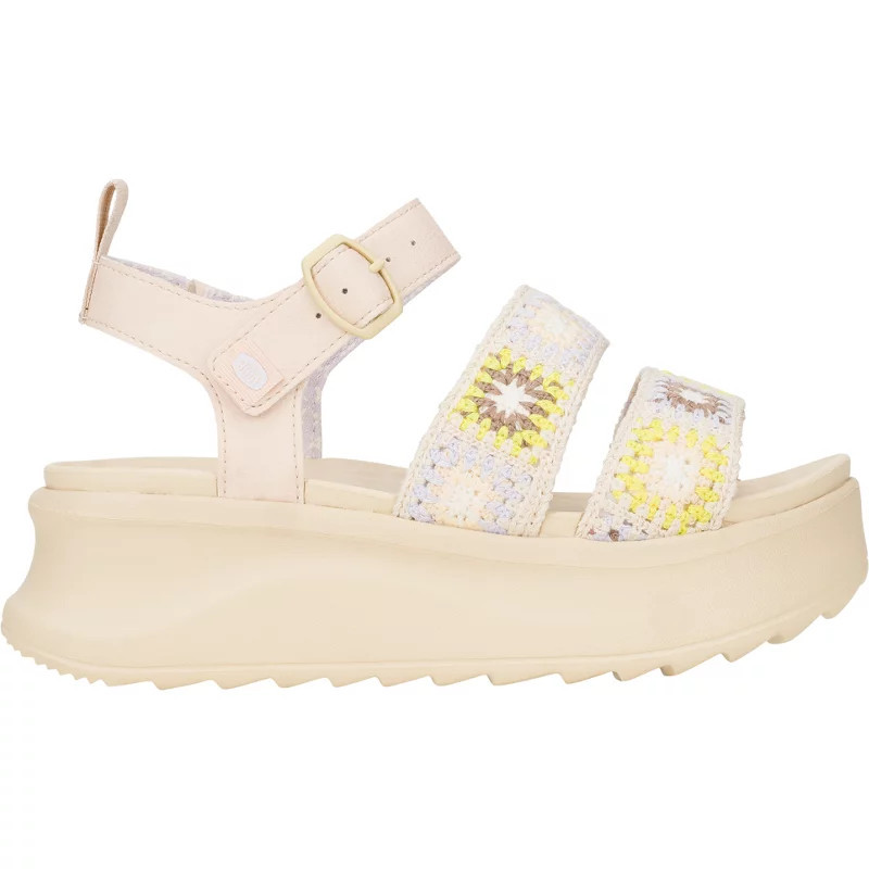 Hey Dude Women's Delray Buckle Cottage Crochet Sandals | Academy Sports + Outdoors