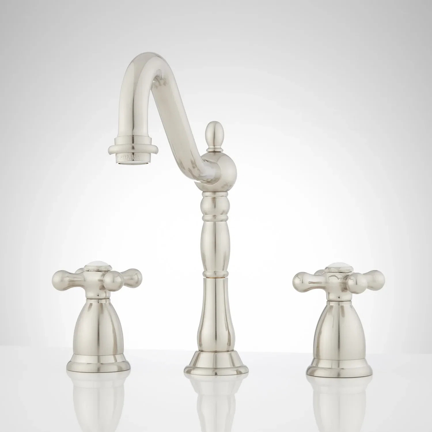 329417 Victorian Widespread Bathroom Faucet with Cross Handles | Wayfair North America