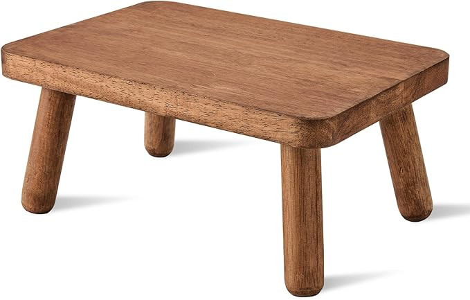 Wooden Step Stool Anti-Slip Step Stools for Adults Heavy Duty Stepping Stool Kitchen Step Stool f... | Amazon (US)