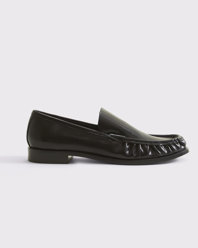 Abercrombie & Fitch Women's Ruched Loafers in Black - Size 9.5 | Abercrombie & Fitch (US)
