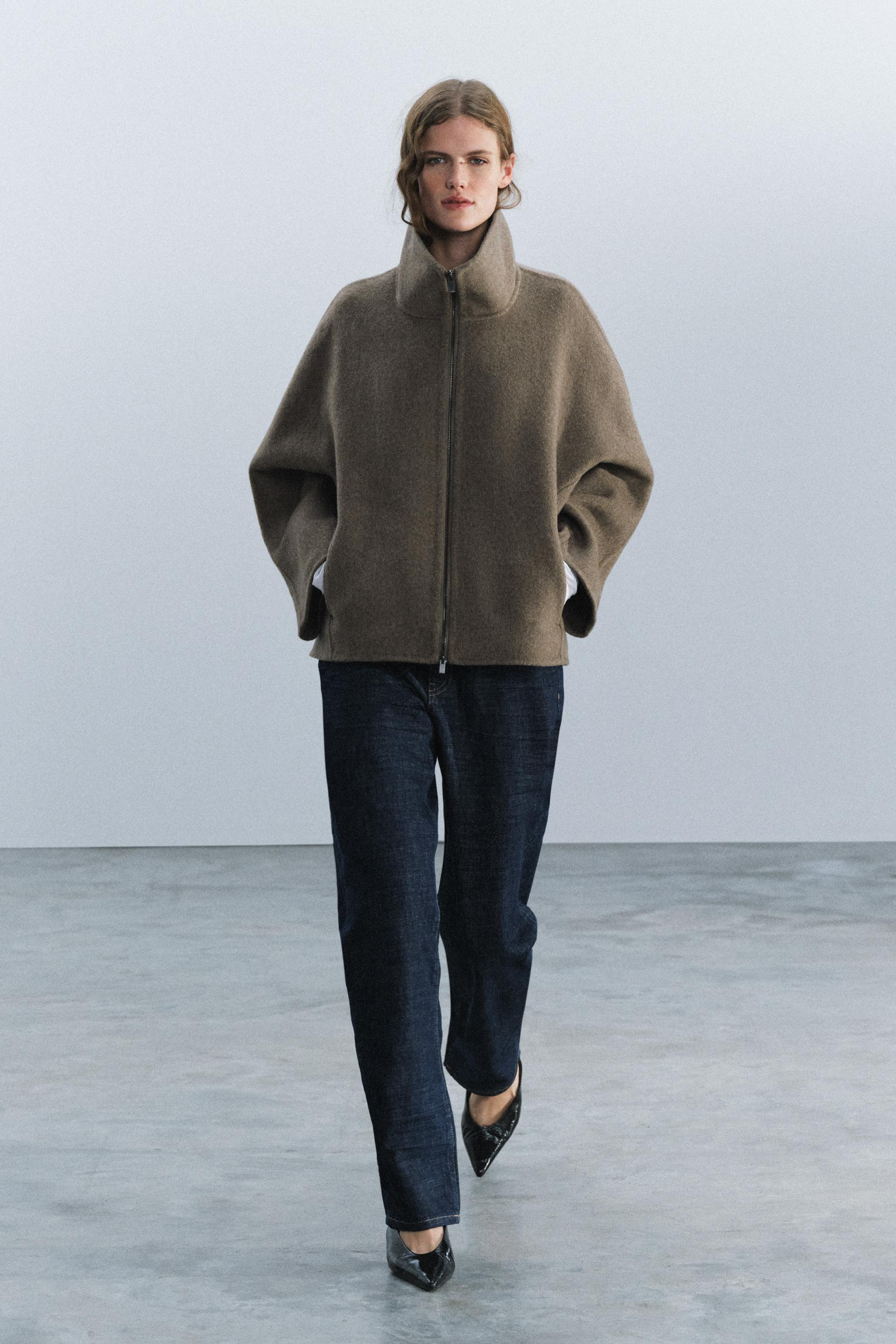 WOOL-BLEND SHORT COAT - ZW COLLECTION | Zara US
