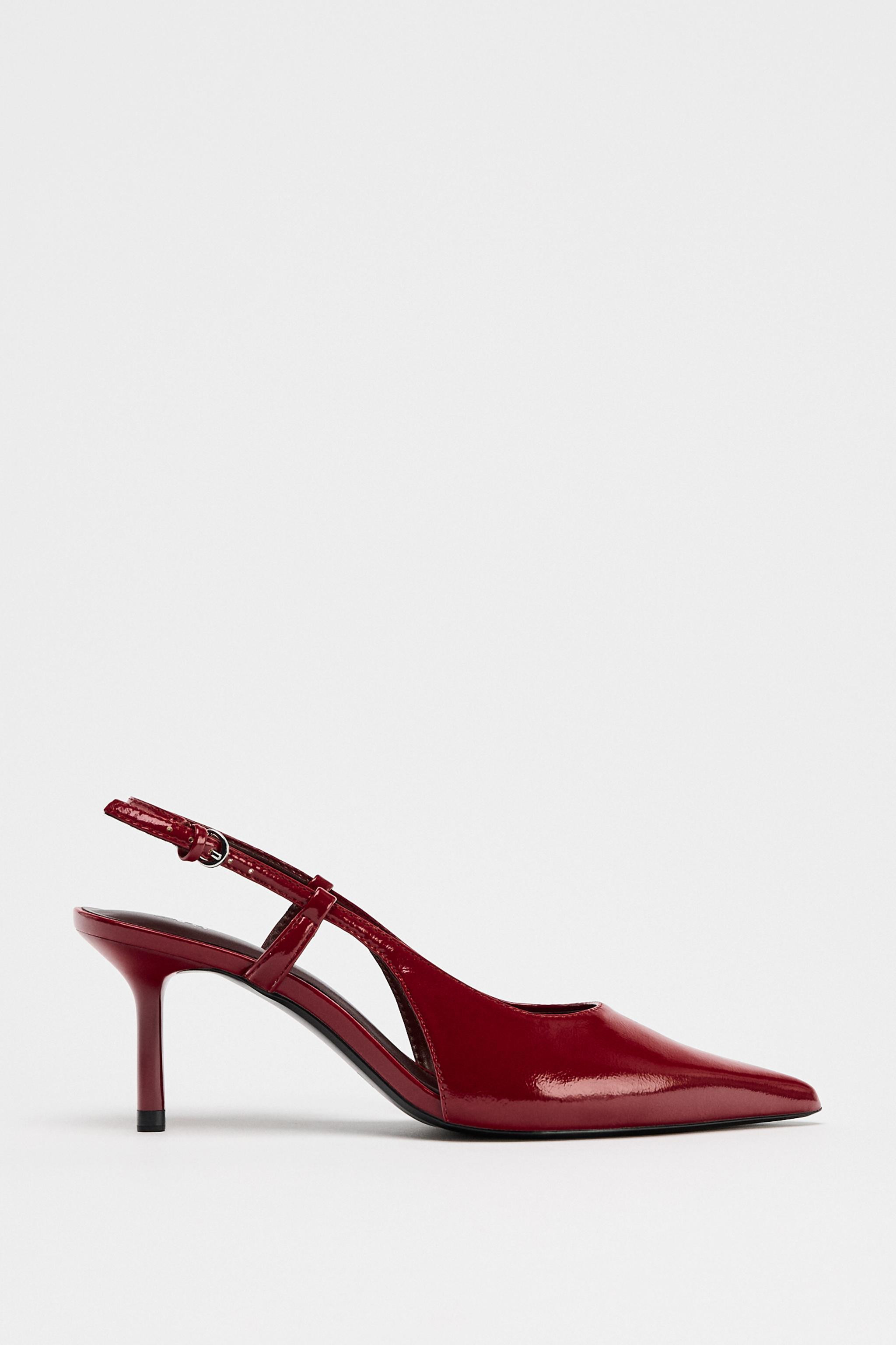 PATENT LEATHER SLINGBACK PUMPS | Zara US