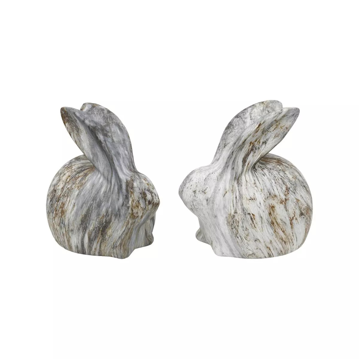 Transpac Resin Rustic White Easter Bunny Set of 2 Home Decorations Spring | Target